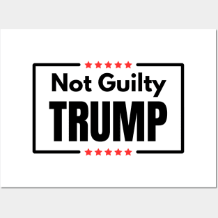 TRUMP NOT GUILTY AGAIN Posters and Art